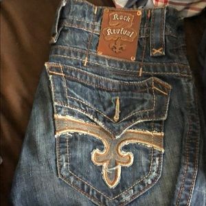 Rock revival men’s jeans